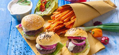 Мини бургери с AVIKO Sweet Potato Fries