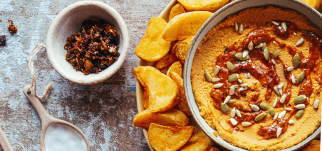Пикантни картофени резени Pati Parts Tex Mex с хумус от сушени домати