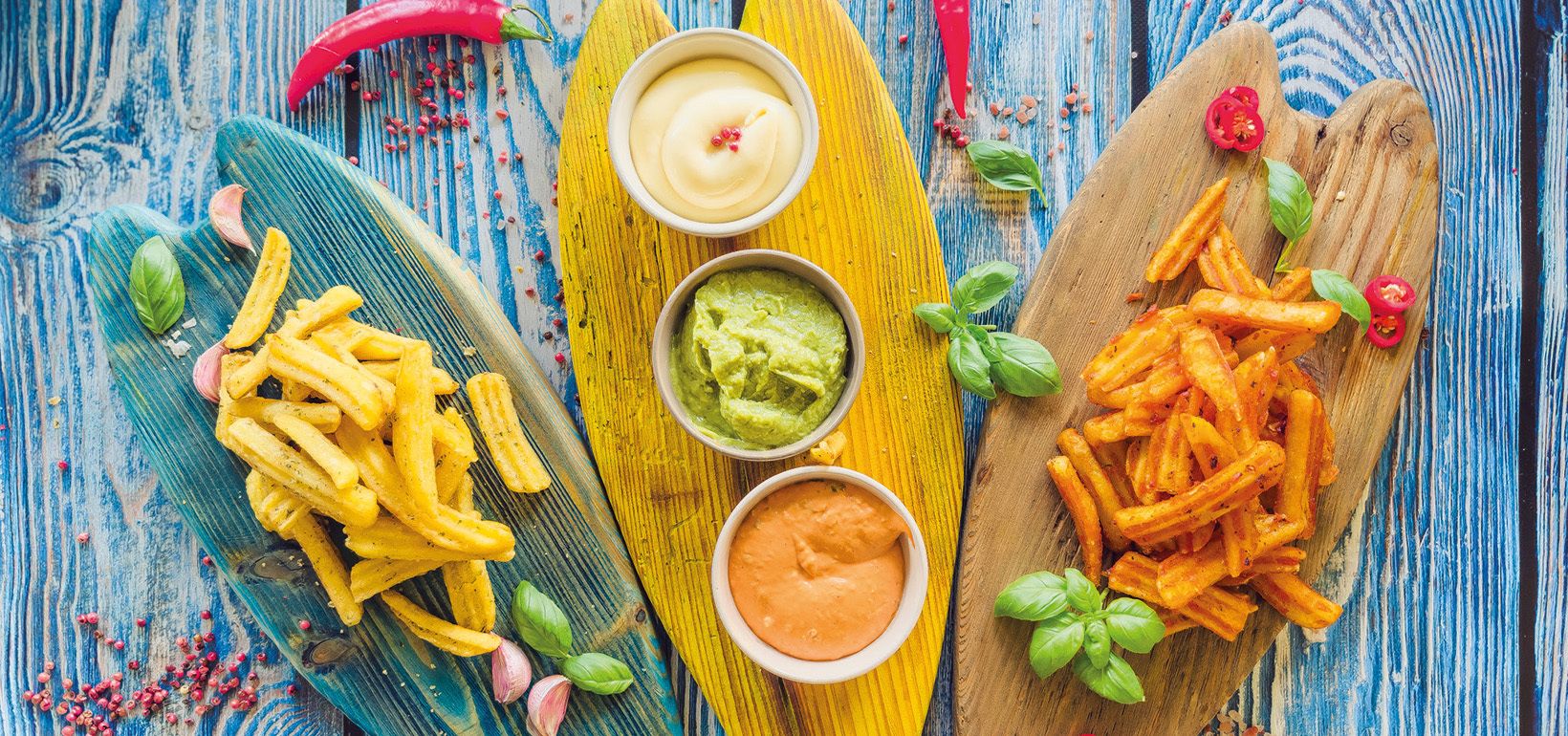 Aviko Wavy Blends с три 5-минутни соса